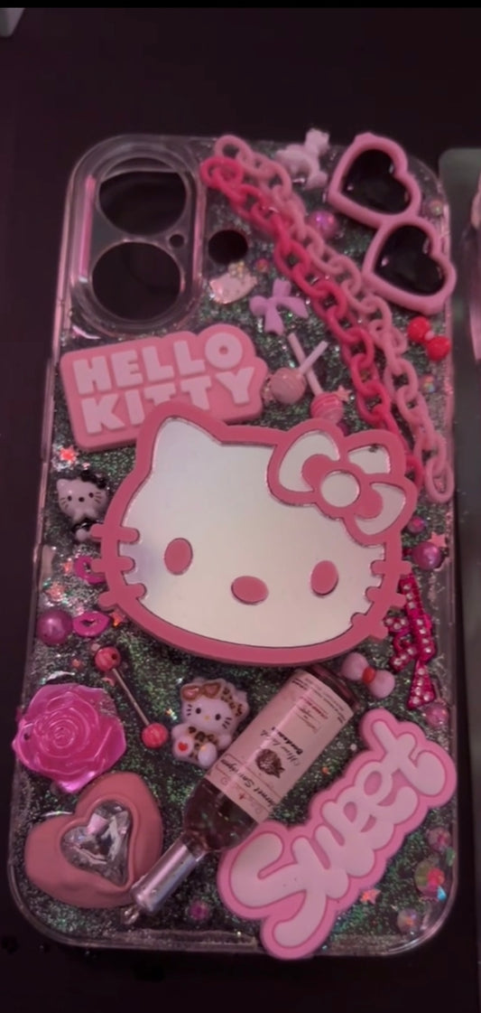 Hello kitty Mirror pop socket case